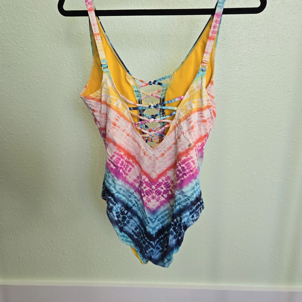 Bleu Rod Beattie Multicolor Tie-Dye One Piece Swimsuit - Picture 4 of 7